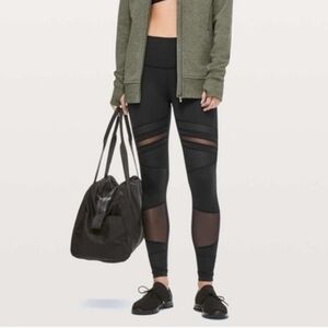 Lululemon Wunder Under High Rise Mesh Size 4 Leggings